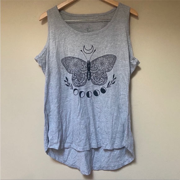 SHEIN | Butterfly Moon Phase Tank Top - Picture 1 of 1